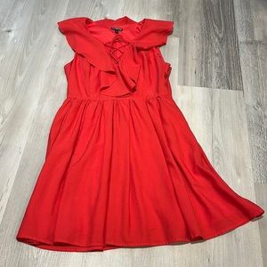 Bright coral dress